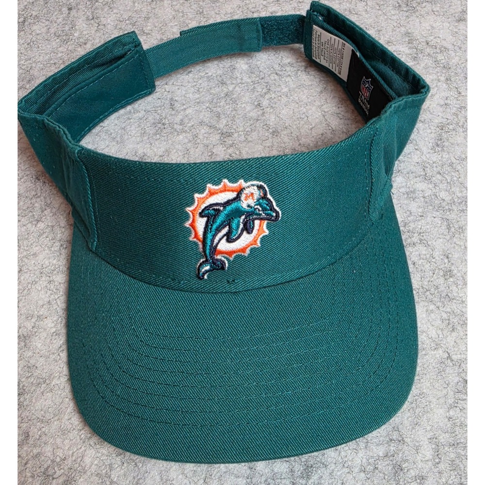 Reebok Miami Dolphins NFL Team Apparel Y2K Vintage Teal Sun Visor Hat OSFM